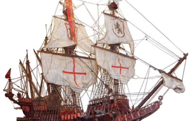 Model of a Spanish galleon