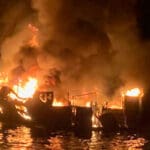Dive boat Conception on fire