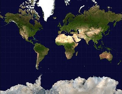 400px Mercator Projection