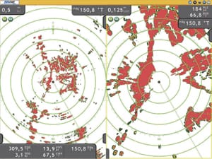 Dual Range Radar Screen