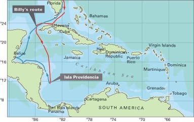 Billys Route South America