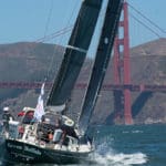 A participant in the 2018 Pacific Cup outbound through the Golden Gate. Race organizers are currently offering a series of seminars to prepare racers for the 2022 race.