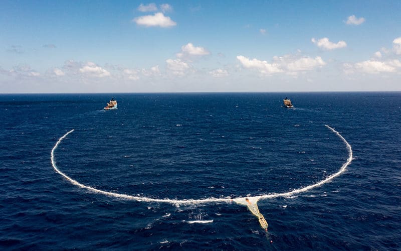 The Ocean Cleanup’s newest approach to collecting plastic trash at sea.