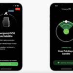 The Apple iPhone 14 and 14Pro can send emergency messages via satellite. A screen display helps users to keep the phone antenna pointed at the satellite.