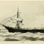 Titan, a clipper ship similar to Tornado, also lost masts and rigging in a gale. In Titan’s case it was in a storm off Liverpool, England.