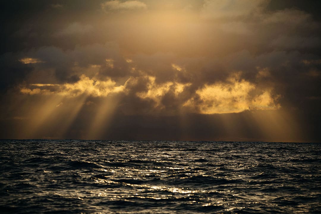 A dramatic sky off Iceland suggests the challenges facing the North Atlantic ecosystem as the climate changes.