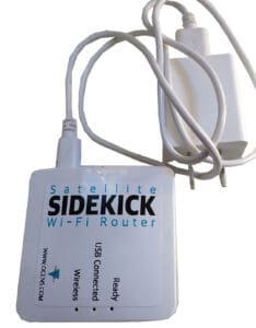 The compact Sidekick satphone modem.