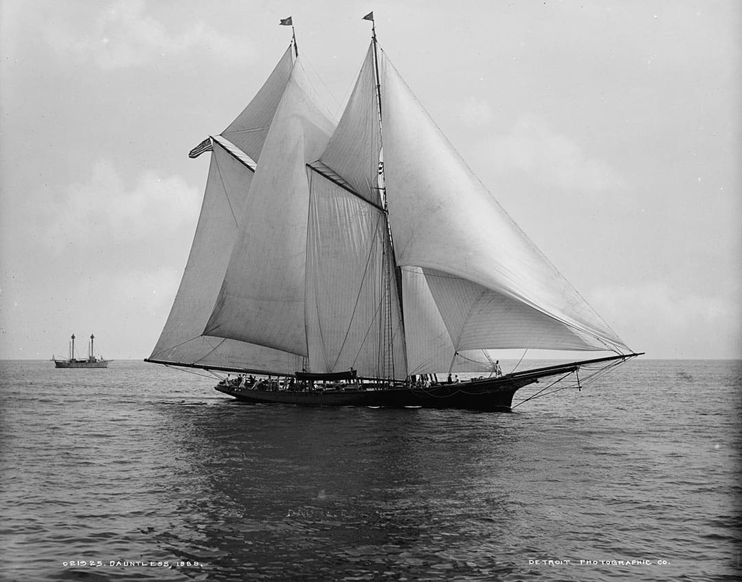 The schooner Dauntless in an 1888 photo.