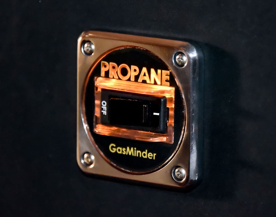 The prototype GasMinder switch developed by a liveaboard sailor and regular propane user.
