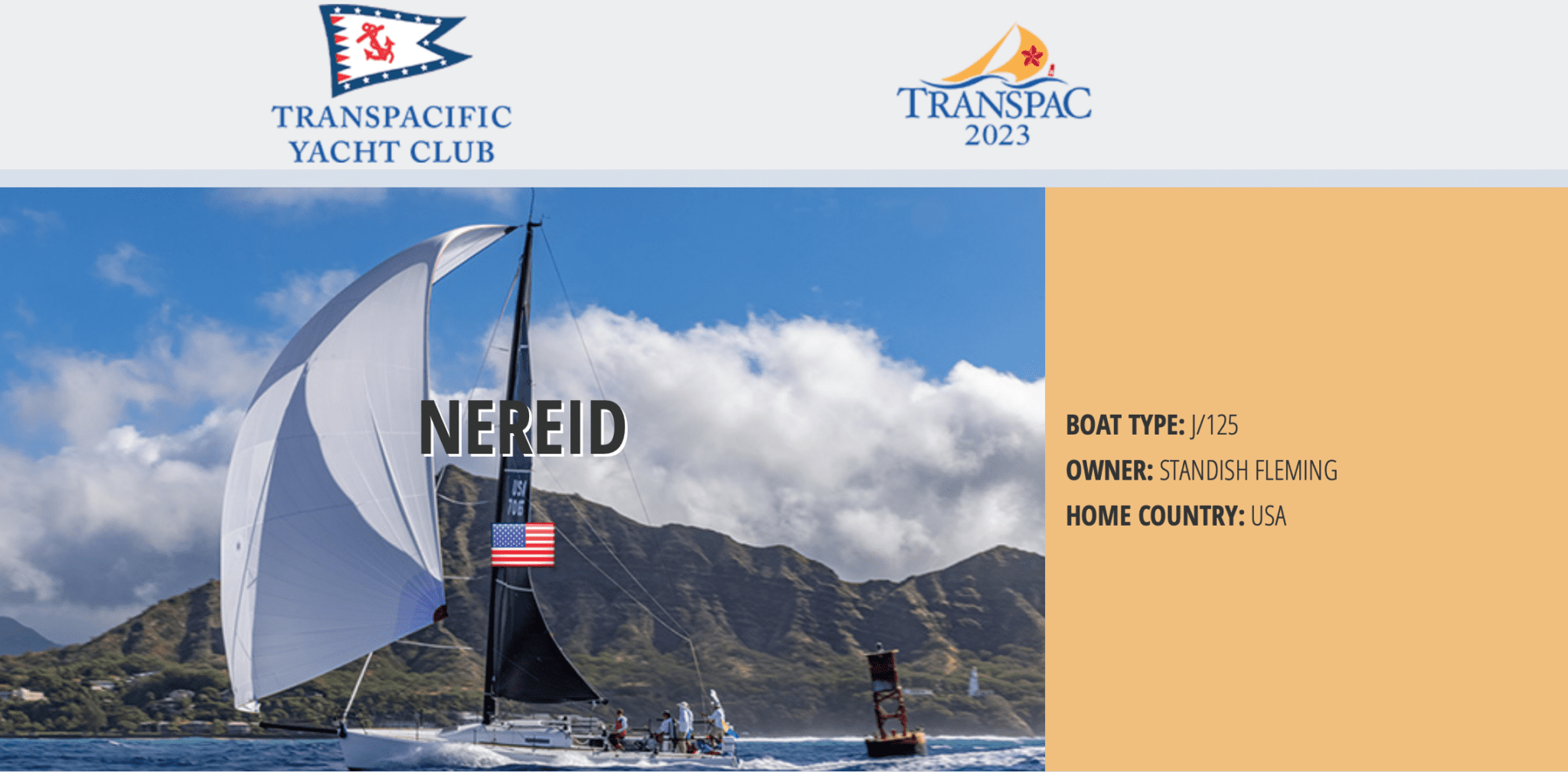 Transpac Ocean Navigator class winner Ocean Navigator