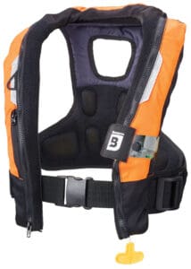 The Arcus 40 auto-inflating PFD is a favorite among cruising sailors and professional fishers alike.