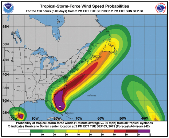 Arrival of Tropical-Storm-Force Winds Graphics